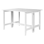 Rustic Drop-Leaf Dining Table Space-Saving Farmhouse Design with Extendable Wood Top
