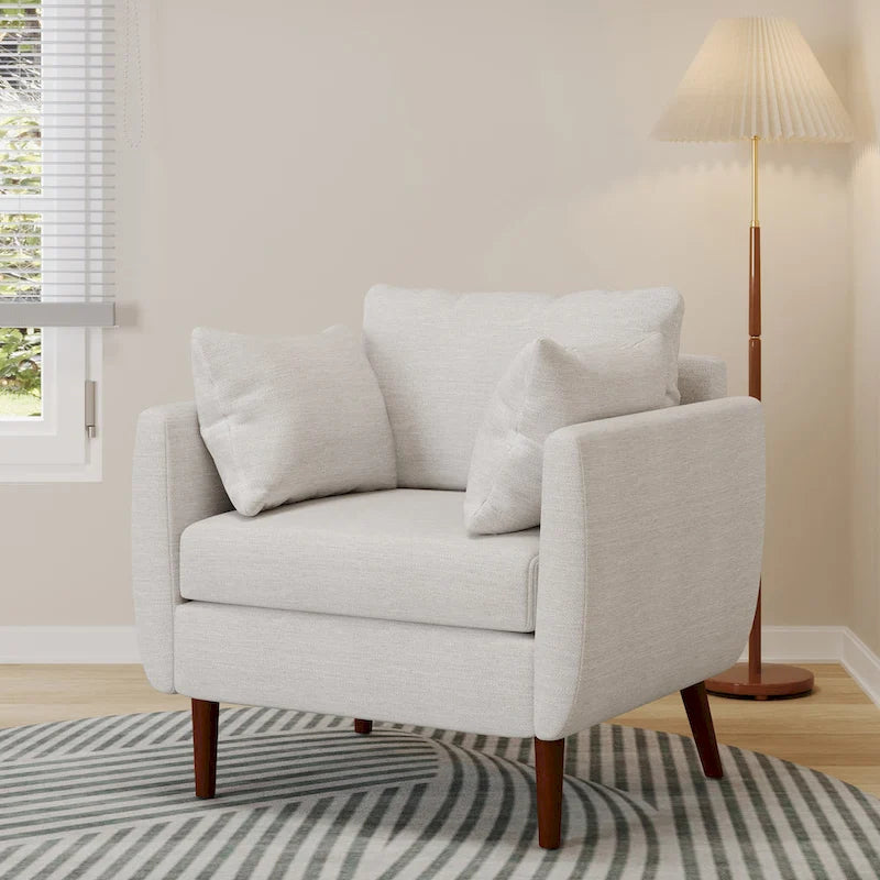  Club Chair with Accent Pillows by Christopher Knight Home