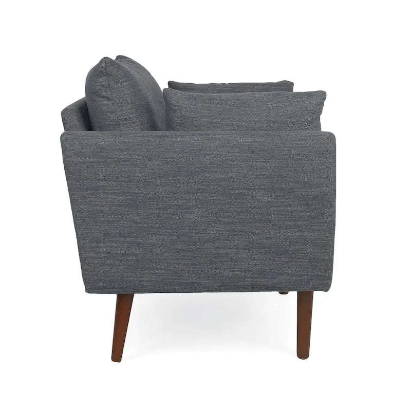 Gould Upholstered Club Chair with Accent Pillows