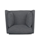 Gould Upholstered Club Chair with Accent Pillows