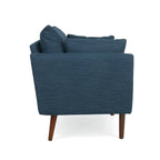 Gould Upholstered Club Chair with Accent Pillows