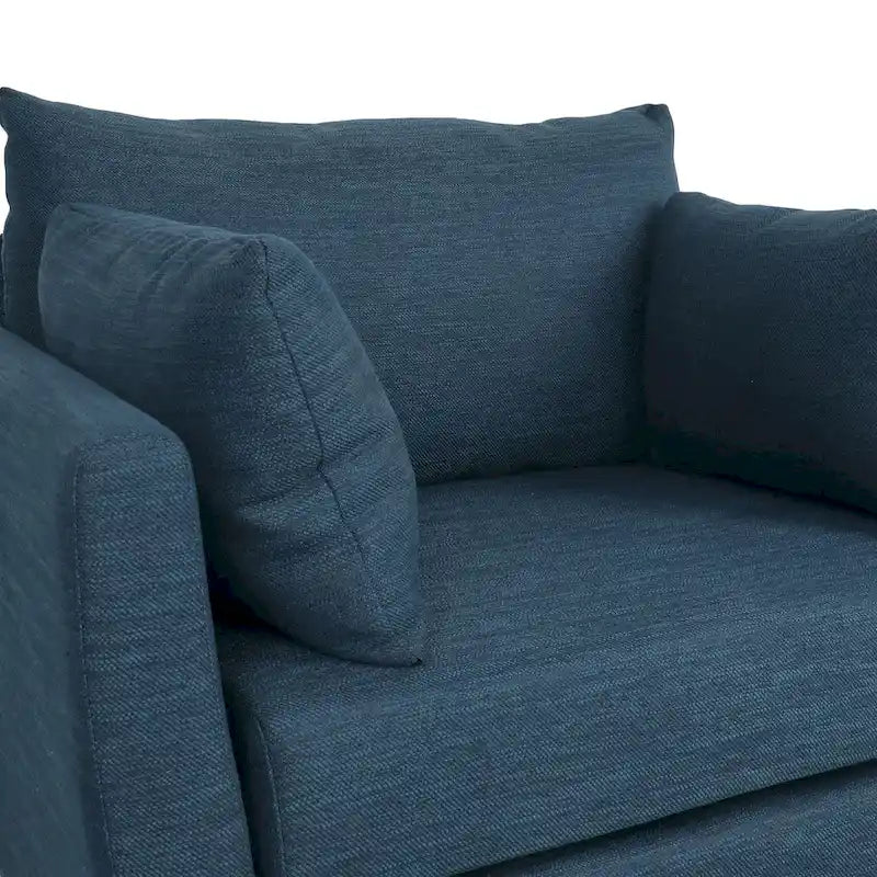 Gould Upholstered Club Chair with Accent Pillows