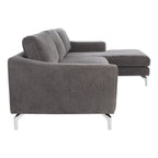 Nicholsen Anthracite Grey Velvet Sofa