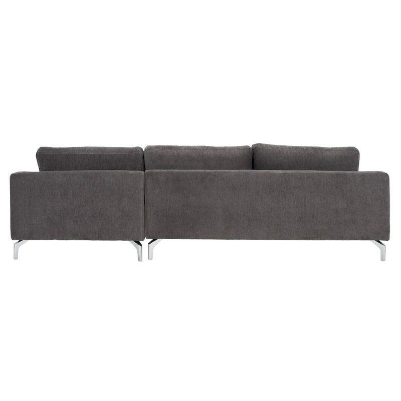 Nicholsen Anthracite Grey Velvet Sofa