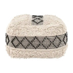 Pisco Ottoman Beige & Black