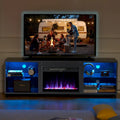 68 TV Cabinet with a 23 Electric Fireplace