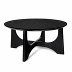 36 Round Wooden Coffee Table for Living Room