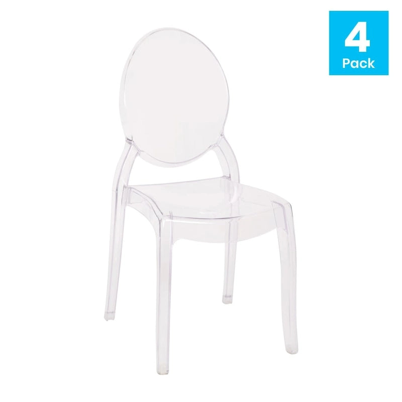 Set of 4 Extra Wide Resin All-Weather Banquet Chairs
