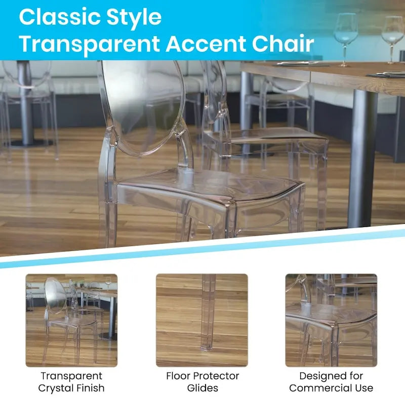 Set of 4 Extra Wide Resin All-Weather Banquet Chairs
