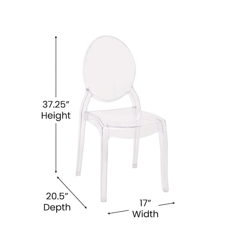 Set of 4 Extra Wide Resin All-Weather Banquet Chairs