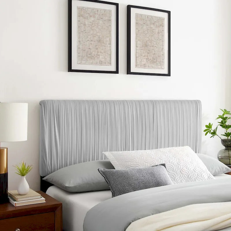Eloise Channel Tufted Performance Velvet Full/Queen Headboard