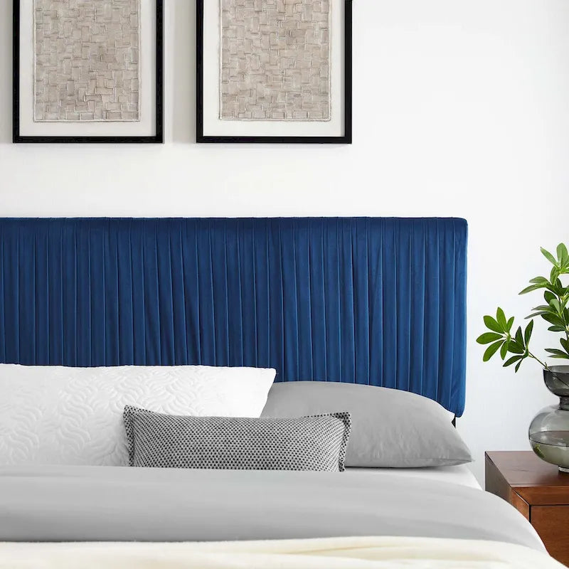 Eloise Channel Tufted Performance Velvet Full/Queen Headboard