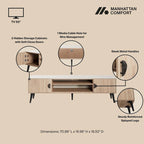 Haley 70.9 Mid-Century Modern TV Stand