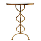 Antique Gold Quatrefoil Table