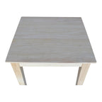 Unfinished Solid Parawood Shaker Tall End Table
