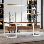 63 Executive Desk with Shelves, Computer Desk for Home Office
