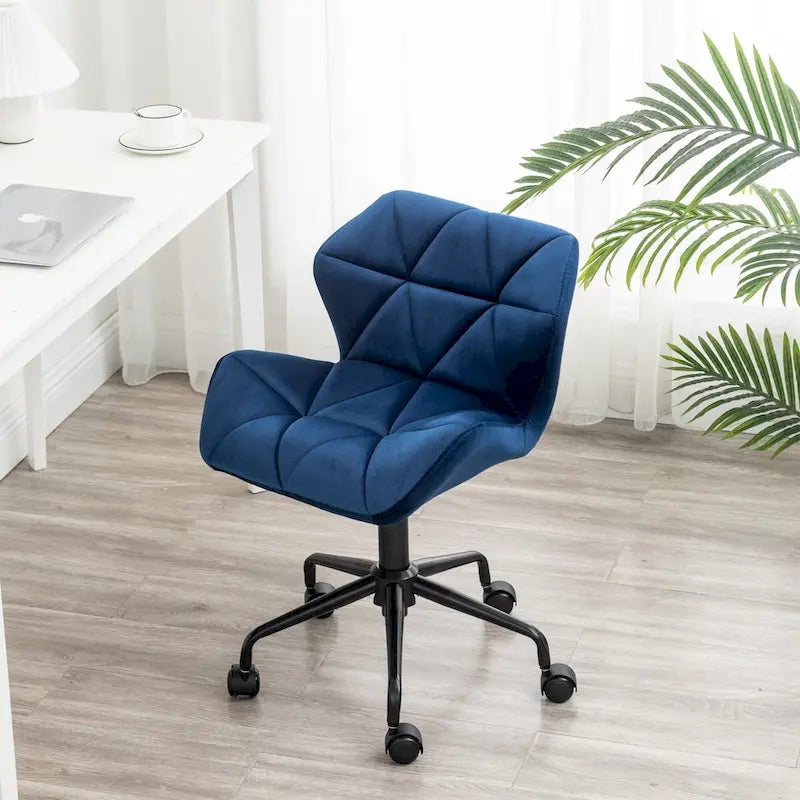 Diamond Tufted Adjustable Swivel Office Chair for Office Room
