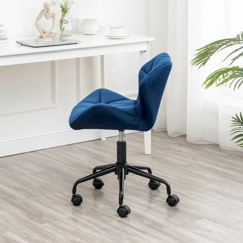 Diamond Tufted Adjustable Swivel Office Chair for Office Room